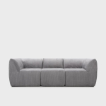 Modulinė sofa SVELA 3-vietė, pilkas putų kordurojus, 225x80x60,5 cm