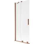 Vonios sienelė Mexen Velar, 85 x 150 cm, Brushed copper/matinis stiklas