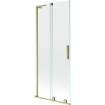 Vonios sienelė Mexen Velar L, 85 x 150 cm, Brushed gold/Transparent