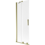 Vonios sienelė Mexen Velar, 70 x 150 cm, Gold/matinis stiklas