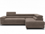 L formos kampinė sofa-lova Colesio Modernus dizainas Rudi apmu&scaron;alai