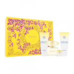 Dovanų rinkinys Versace Yellow Diamond EDT 90 ml + kūno losjonas + du&scaron;o gelis + miniatiūra