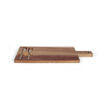 Sūrio padėklas - LIVOO - MEC138 - Akacijos medis FSC - 38 x 20 cm - 2 magnetiniai peiliai