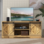 TV spintelė su stumdomomis durimis ir reguliuojamomis lentynomis, 150x40x60 cm