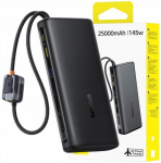 Atsarginis maitinimo &scaron;altinis ("Power Bank") Powerbank Baseus Enerfill Fc41 25000mah 145w su 2 laidais ir Usb-c