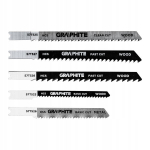 Graphite 57t520: 5 vnt. dėlionės pjūklelių rinkinys, U tipo rankena