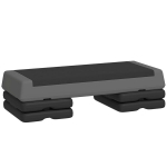 Aerobikos step platforma reguliuojamo auk&scaron;čio 10,5-20,5 cm pilka 1 vnt