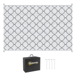 Lauko kilimas 182x274 cm Pilkas Polipropilenas