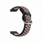 &bdquo;BestAccessories" silikoninė apyrankė laikrodžiui 20mm, juoda rožinė