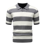 Megzti Dryžuoti Vyri&scaron;ki Polo Mar&scaron;kinėliai Hypestfit, Xl, Pilki, XL