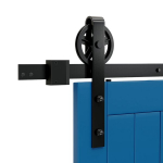 Anglinio Plieno Stumdomų Durų Sistema Skysen 243 Cm Juoda, 243 cm