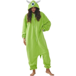 Mink&scaron;tas Moteri&scaron;kas Pižama-Kombinezonas Mike Wazowski Kigurumi M Žalias, M