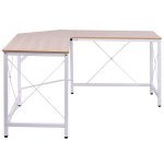L formos kampinis stalas 150x150x76 cm, MDF, natūrali spalva