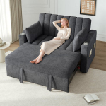 Multifunkcinis sofa-lova, reguliuojama nugarėlė, su gėrimų laikikliu, kėdės, miegamasis