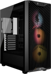 PC korpusas - CORSAIR - 3200D RS ARGB - Vidutinio dydžio - 3 RS120 ARGB ventiliatoriai - Juodas