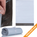 Foliopakiai Rosfix 300x420 mm &ndash; Balti, LDPE Medžiaga, 100 vnt, 50 &micro;m Storis