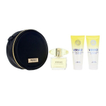 Kvepalų dovanų rinkinys Versace Yellow Diamond 4 dalių EDT Gėlių Medienos