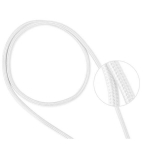2 vnt. kabeliai ONEPLUS 7 PRO - 7 - 6T - 6 - 5T - 5 - 3T - 3 - USB-C įkrovimo laidas, pintas nailonas, sidabrinė balta [Phonillico&reg;]