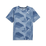 PUMA treniruočių mar&scaron;kinėliai vyrams PUMA FIT Ultrabreathe AOP tee Zen blue - 52492520, mėlyni