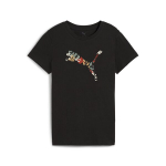 PUMA laisvalaikio mar&scaron;kinėliai moterims PUMA PUMA GRAPHICS Floral Cat Logo Tee PUMA Black - 68508101, juodi