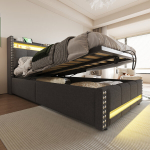 Vaiki&scaron;ka lova 90x200, LED, USB, hidraulinis pakėlimas, 1 vnt