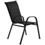 2-jų lauko kėdžių komplektas GF0102, juodas