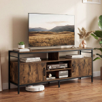 TV spintelė 65" televizoriui, 2 spintelės, 4 atviros lentynos, ruda, TV spintelė 65" televizoriui, 2 spintelės, 4 atviros lentynos, ruda