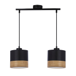 Candellux pakabinamas &scaron;viestuvas Porto 32-17604, juodas/rudas