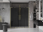 Mexen Velar L Duo stumdomos du&scaron;o durys 180 cm, grafitas, auksinė &scaron;lifuota - 871-180-003-42-55