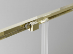 Mexen Exo stumdomosios du&scaron;o durys 125 cm, permatomos, auksinės - 8151-125-000-50-00
