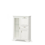 Komoda Mebelbos Irys 1d1w1s1b, 93,4x39x133 cm, balta