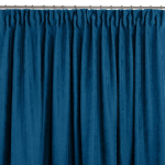 Curtain MILANA color indigo style classic transparent dragon tape 7.5 cm chenille 280x225 HOMEDE