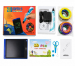 Melt 3D Pen Kit Box Complete Set For 3D Printing Pen, 3D PEN-7-1 Set with Stencils 5m x 20 Colors Blue