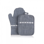 Virtuvės pir&scaron;tinė + puodkėlė DENIM