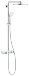 GROHE Euphoria SmartControl 310 Duo du&scaron;o sistema su 2-jų srovių 310mm lietaus galva ir 3-jų srovių 110mm du&scaron;eliu, vandenį taupanti, Moon White sp., 26507LS0