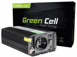Green Cell galios keitiklis nuo 12 V iki 230 V 300W/600W grynos sinuso bangos