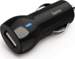 Hama 001832590000 USB-A automobilinis maitinimo adapteris, 2,4 A, juodas