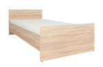 Lova BRW Nepo Plus LOZ/90, 90x200 cm, ruda