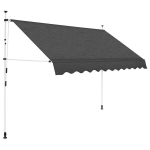Rankiniu būdu i&scaron;traukiama markizė vidaXL, antracito, 250cm