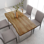 Valgomojo stalas, 160x80x76 cm, rudas