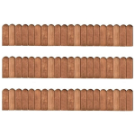 Pertvaros ritiniai, 3vnt., 120cm, impregnuota pu&scaron;ies mediena, Ruda