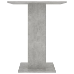 Bistro staliukas vidaX, 60x60x75 cm, MDP, betono pilkos spalvos