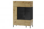 Vitrina Szynaka Meble Lucas 15, ruda/juoda