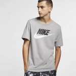 Nike vyri&scaron;ki mar&scaron;kinėliai NSW TEE ICON FUTURA, tamsiai pilki