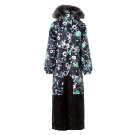 Huppa Vaikų žieminis kombinezonas FENNO 2, MINT PATTERN/ BLACK, 98