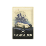Metalinė plok&scaron;tė 20 x 30 cm, Mercedes-Benz - Silver Arrow Historic