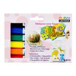 Flomasteriai &scaron;viesių audinių dekoravimui Fabric Marker 560-6A Primary, 6vnt.