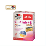 Maisto papildas Doppelherz aktiv C + Zinc + Selen + E, 40 tablečių