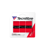 Teniso rakečių apvijos Tecnifibre CONTACT PRO, 3 vnt, Raudona