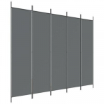 Kambario pertvara 250x200cm, tamsiai pilka